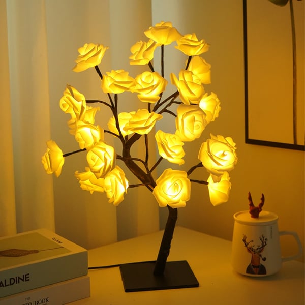 🔥🎁Nyhet 50 % RABATT🔥🌹Den perfekta presenten🎁Forever Rose Tree Lamp