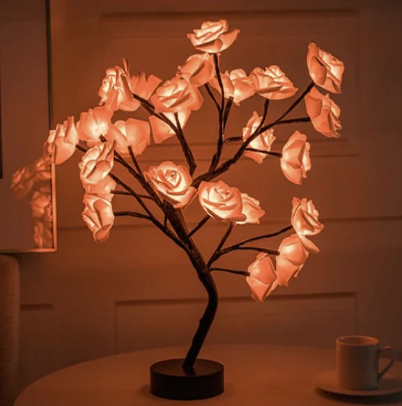 🔥🎁Nyhet 50 % RABATT🔥🌹Den perfekta presenten🎁Forever Rose Tree Lamp