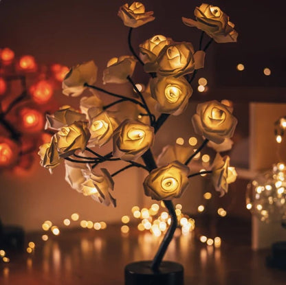 🔥🎁Nyhet 50 % RABATT🔥🌹Den perfekta presenten🎁Forever Rose Tree Lamp