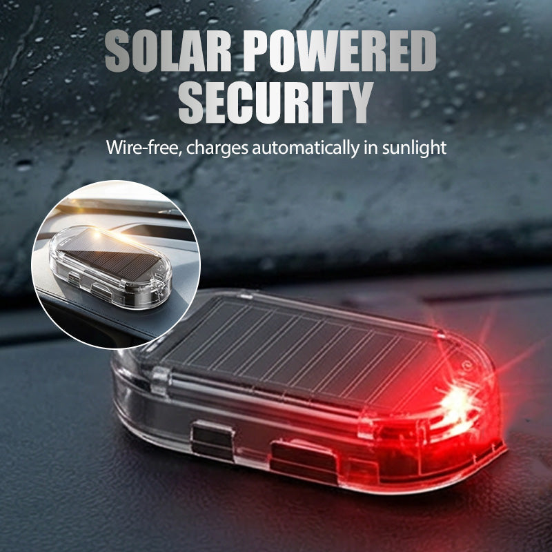 🚗Gratisgåvor kan inte skickas vid enskilda köp.☀️ Solcellsdriven Stöldskyddslampa för Bil – Ljust Skräckvapen, Vandalsäker & Enkel Installation 🔒