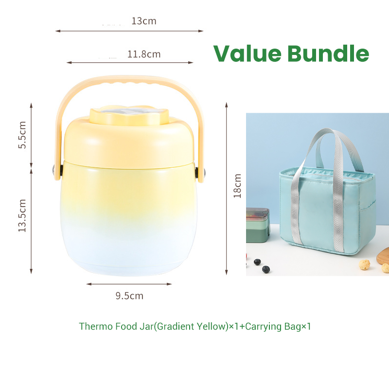 🥳🔥 50% RABATT! Isolerad lunchlåda i rostfritt stål – Håller maten varm 12h, läckagesäker & med flera fack!