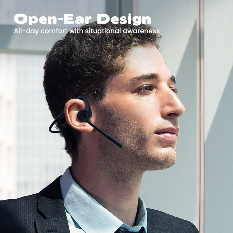🎁Het försäljningskampanj 50 % RABATT🔥 Trådlöst Bluetooth-headset med mikrofon och öppen luftledning🎧