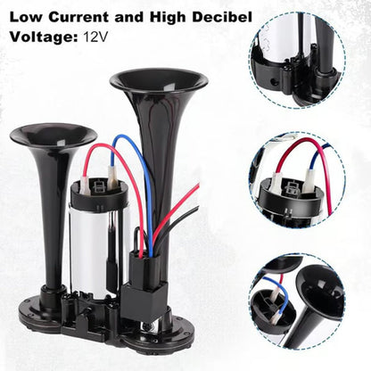 55 % RABATT📢 150 dB lastbilshögtalare｜🔧 Verktygsfri installation｜⚡ 12V/24V universal