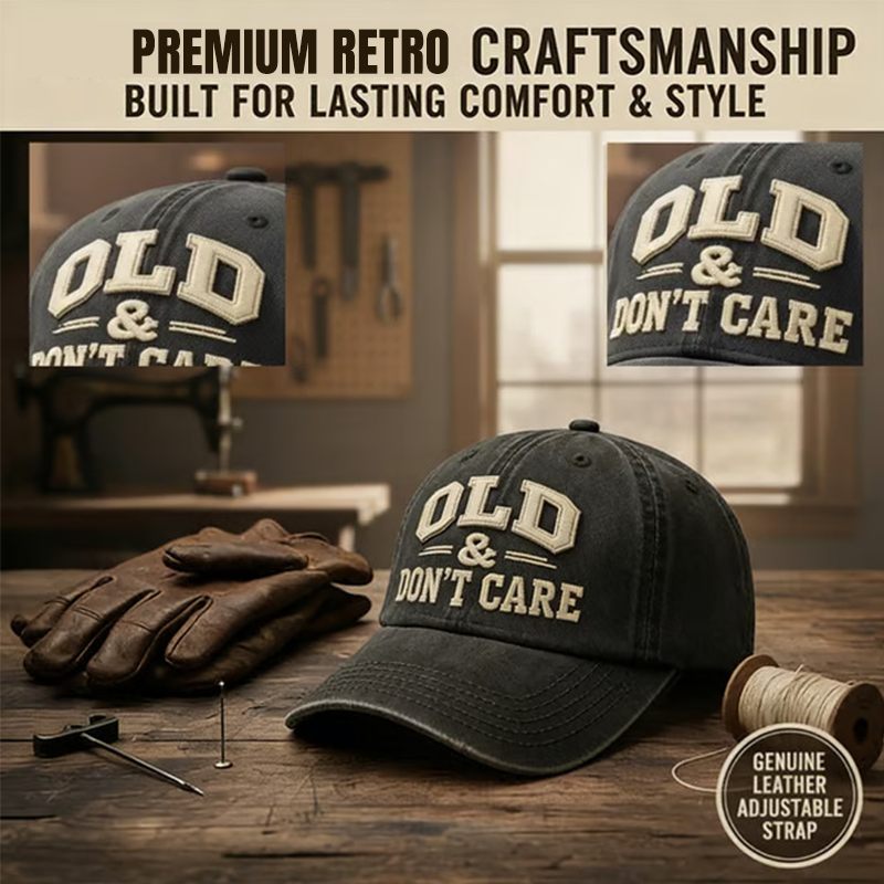 🔥Unisex justerbar retro-baseballkeps med slogan