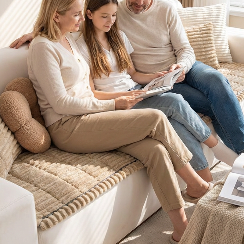 🛋️ 60% RABATT! 🛡️ Quiltad Soffdyna – Halkfri, Manchester-Tyg & Lätt att Rengöra ✨