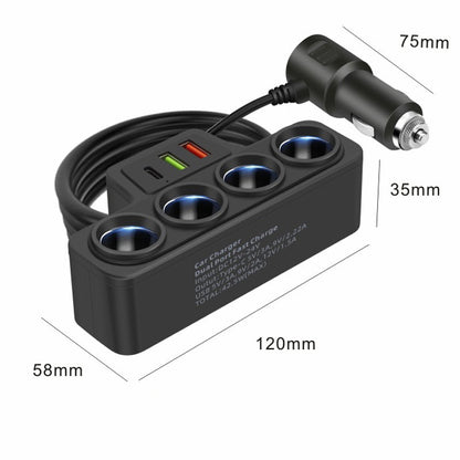 🔥Heta erbjudanden – 7-i-1 cigarettändaradapter – 120 W effekt!⚡