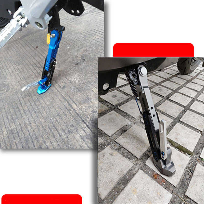 🏍️ Universellt justerbart sidostöd för motorcyklar – Passar alla modeller, säker parkering! 💪