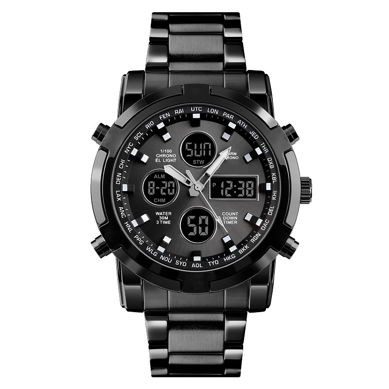 ⌚Vattentäta Militärklockor för Män – Analog-Digital, Slitstark & Funktionell Design för Outdoor🏕️