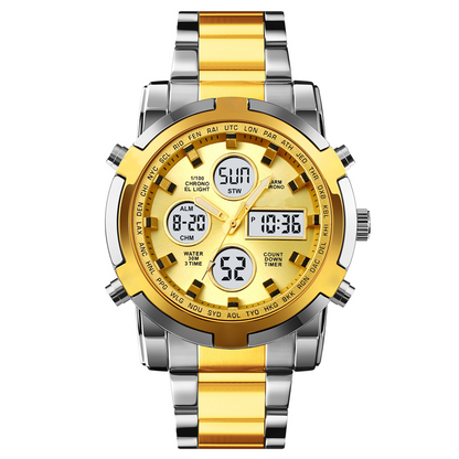 ⌚Vattentäta Militärklockor för Män – Analog-Digital, Slitstark & Funktionell Design för Outdoor🏕️