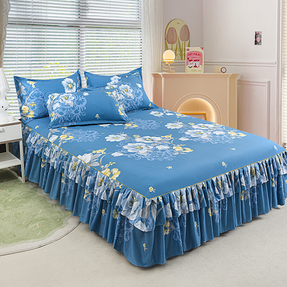 ⏳Begränsad tid 50 % Rabatt⏰3-delat set med volangförsedd sängkjol🛏️