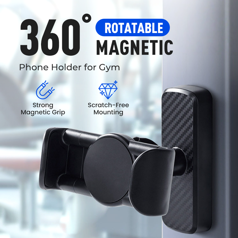 360° vridbar magnetisk telefonhållare för gymmet