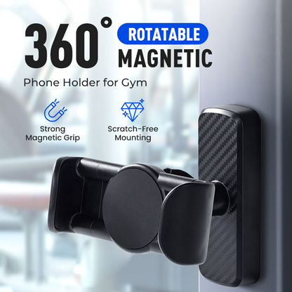 360° vridbar magnetisk telefonhållare för gymmet