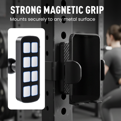 360° vridbar magnetisk telefonhållare för gymmet