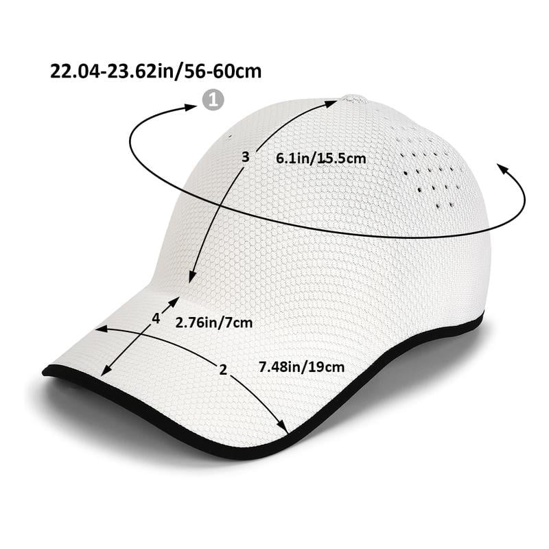 📢📢50% RABATT!! ⏰ Unisex Lättviktig Andningsbar Justerbar Basebollkeps