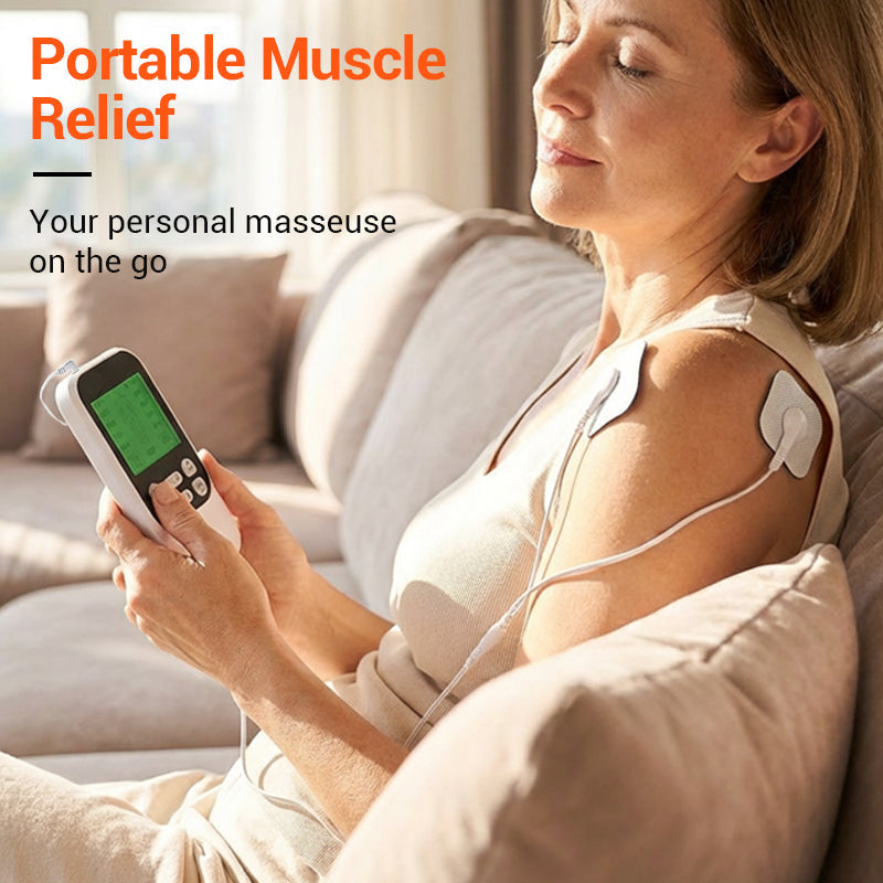 🔥Bärbar Dual Channel TENS Unit Muskelstimulator