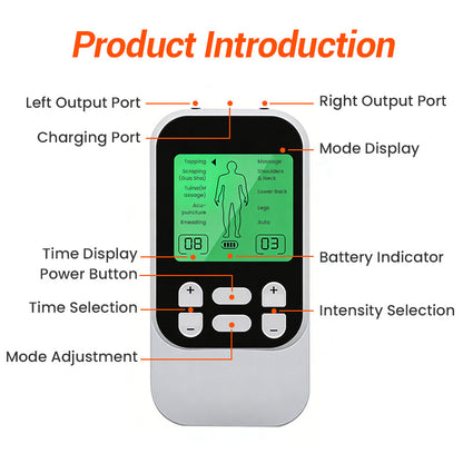 🔥Bärbar Dual Channel TENS Unit Muskelstimulator