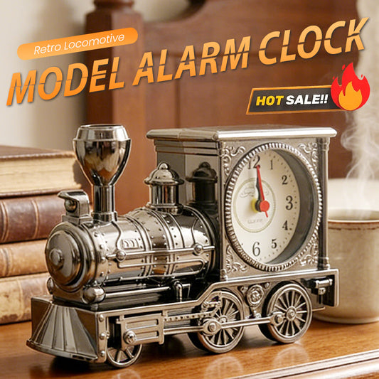 ⏰ Endast nu 49% rabatt!🔥Retro lokomotivmodell väckarklocka