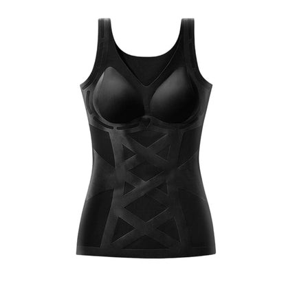 Sömlös kroppsformande camisole med inbyggd behå