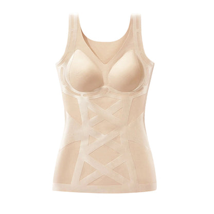 Sömlös kroppsformande camisole med inbyggd behå