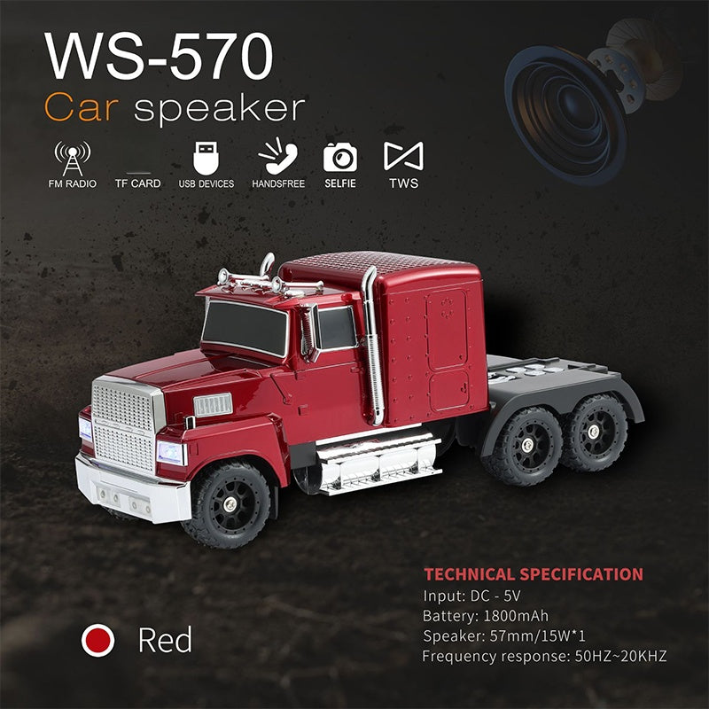 🔥🚛 Retro lastbilshögtalare som rockar! 15W bas + TWS-stereo – snygg och kraftfull 🔊