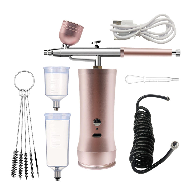✨🔥Trådlös Airbrush-kit med kompressor för smink💕