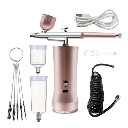 ✨🔥Trådlös Airbrush-kit med kompressor för smink💕