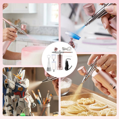✨🔥Trådlös Airbrush-kit med kompressor för smink💕