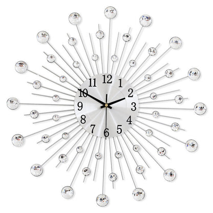 ✨50% RABATT🕰️ Kreativ väggklocka i strass – Tyst, minimalistisk lyx för vardagsrum, matsal och entré! 💎🏡