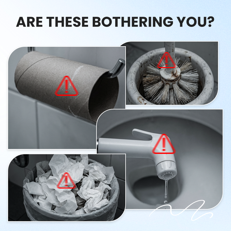 🚽 50% RABATT! 💧 Handhållen Bidéspruta för Toalett – Mer Hygienisk Rengöring, Enkel Installation & Oumbärlig För Hela Familjens Välbefinnande 🧼
