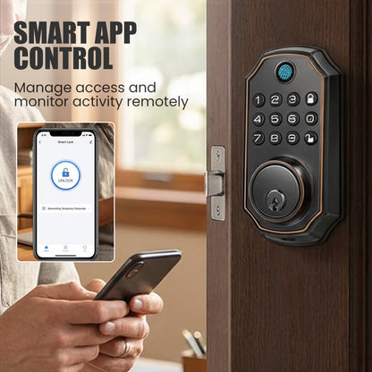 Smart fingeravtryckslås med låsknappsats