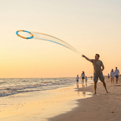🌟Den senaste trenden inom frisbee-lek! 🎉 Gör lektiden ännu mer spännande med vår avtagbara frisbee-leksak!