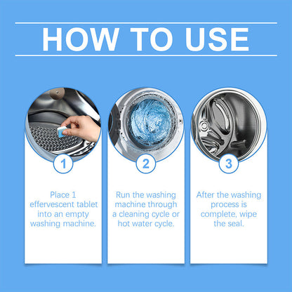 📢📢50 %  RABATT !! ⏰Kraftfulla rengöringstabletter för tvättmaskiner – 12 stycken