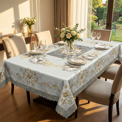 ⏳Begränsad tid 50% rabatt⏰Elegant vattenfast repad blomsterduksduk💮