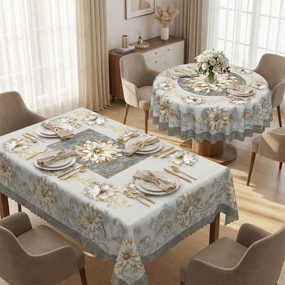 ⏳Begränsad tid 50% rabatt⏰Elegant vattenfast repad blomsterduksduk💮