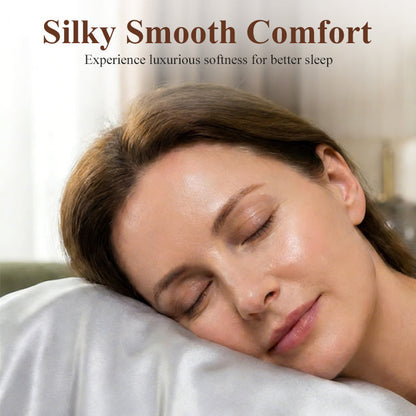 Satinbäddslakan – Slappna av direkt när du lägger dig! ☁💤Perfekt för dig som vill sova som ett barn!