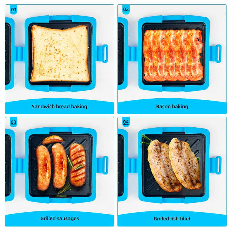 🔥 50% RABATT! 🍞 Mikrovågsugn & Brödrost med Grillfunktion – Mångsidig, Lätt att rengöra & Perfekt för snabba måltider 🥪