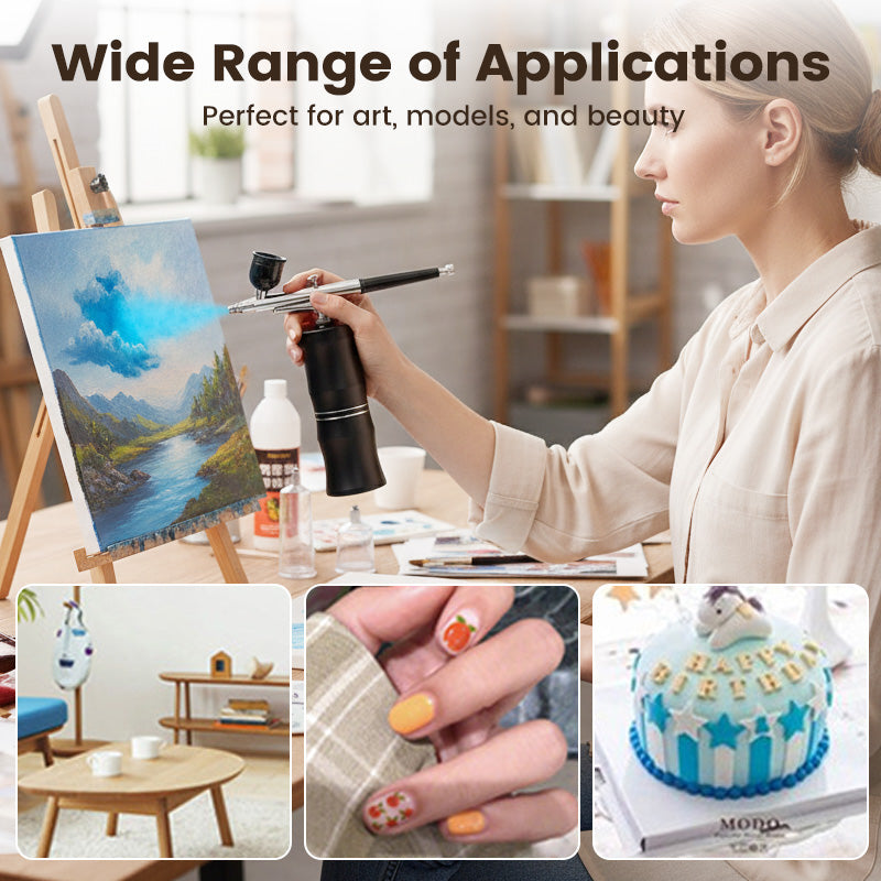 🎨Sladdlöst airbrush-set för olika användningsområden
