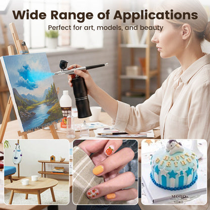 🎨Sladdlöst airbrush-set för olika användningsområden