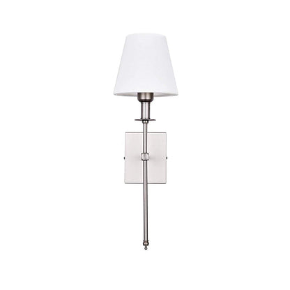 Klassisk vägglampa med tygskärm