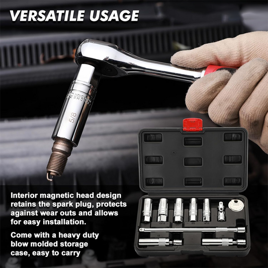 🔥10-delars magnetisk svängbar tändstiftshylsa