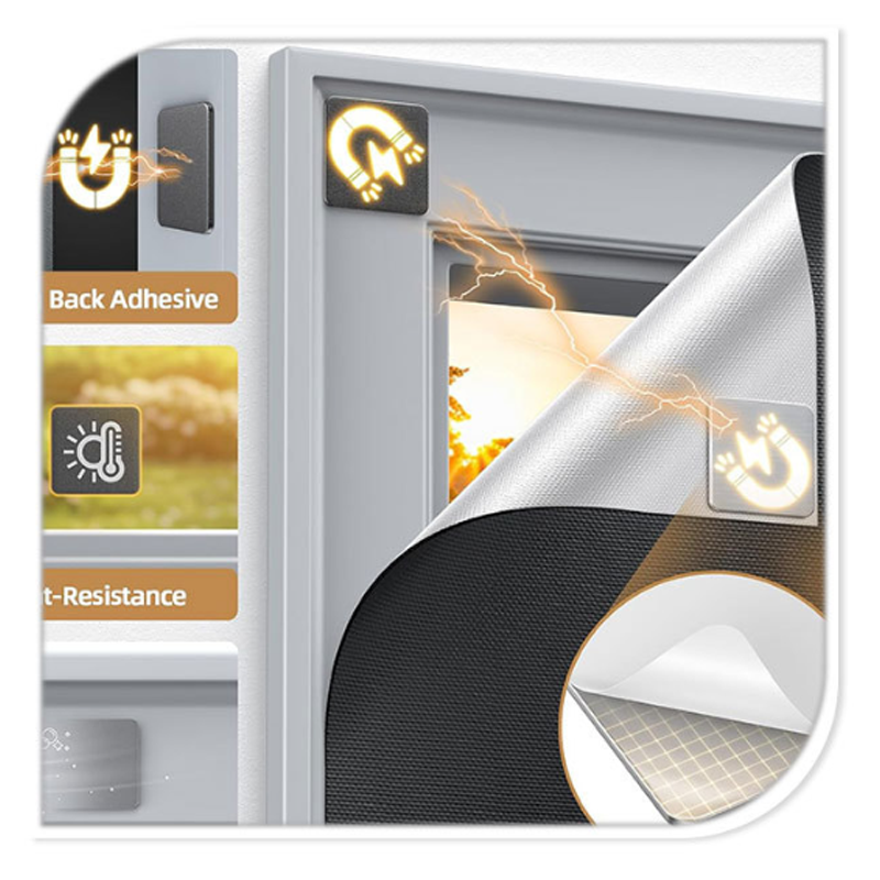 🪟 60% RABATT! ✨ Återanvändbar Magnetisk Mörkläggningsgardin – Lätt att installera, Tätningsfunktion & Perfekt för sömn 🛌