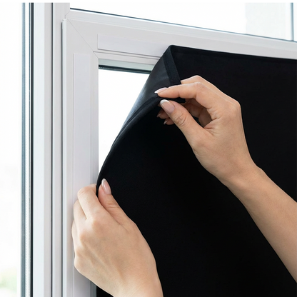 🪟 60% RABATT! ✨ Återanvändbar Magnetisk Mörkläggningsgardin – Lätt att installera, Tätningsfunktion & Perfekt för sömn 🛌