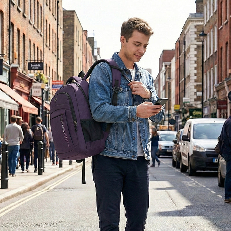 🎒 60% RABATT! 💼 Lätt och Slitstark Ryggsäck – Rymlig, Ergonomiskt designad & Perfekt för skola och arbete ✨