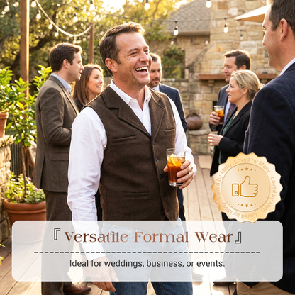 👔 60% RABATT! 🔥 Slim Fit-väst för Män – Casual Business Look, Elegant Design & Perfekt Passform 💼