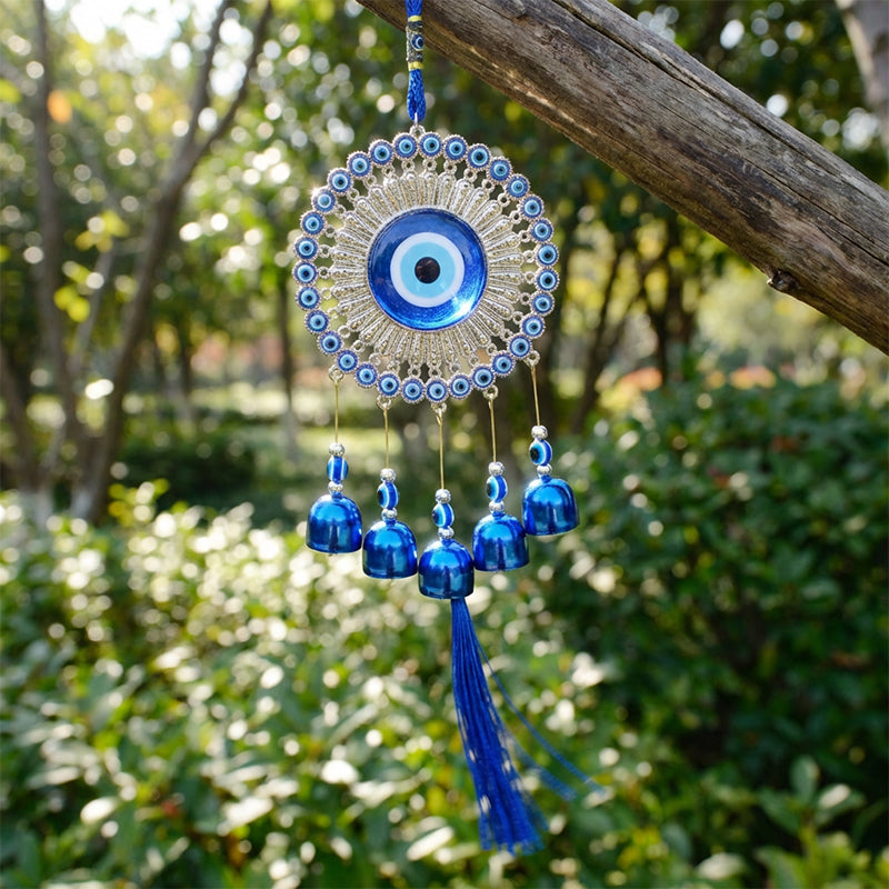 🧿 50% RABATT! ⚡ Nazar Amulett Vindspel – Skyddsymbol mot Onda Ögat, Dekorativ för Hemmet & Perfekt Present ✨