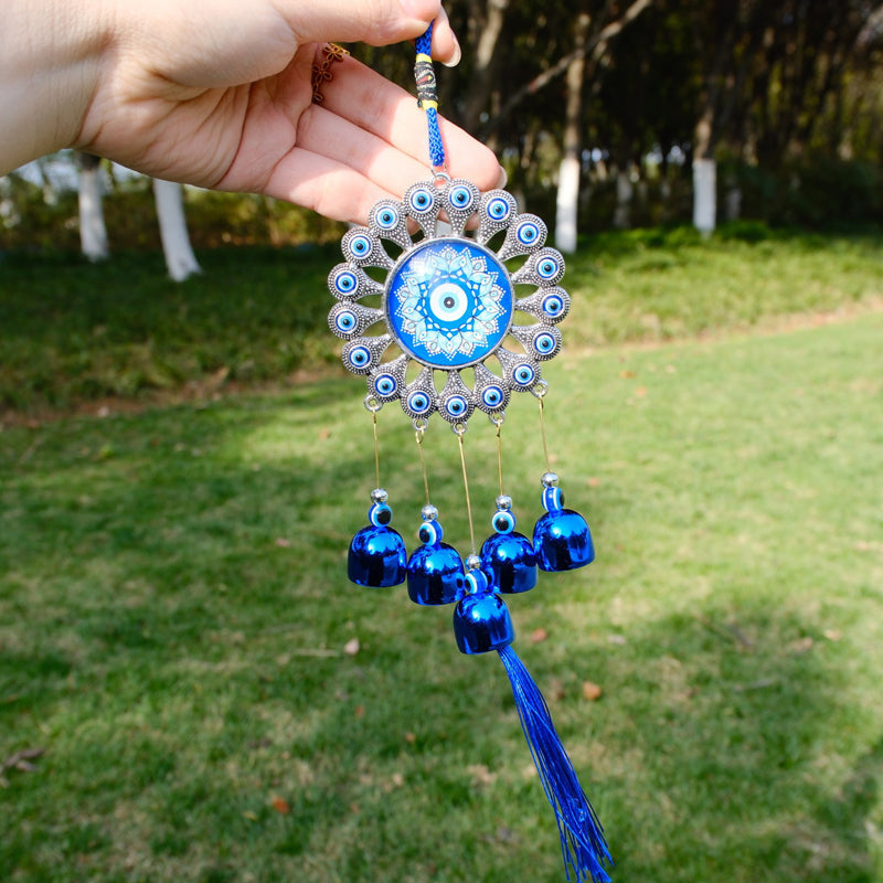 🧿 50% RABATT! ⚡ Nazar Amulett Vindspel – Skyddsymbol mot Onda Ögat, Dekorativ för Hemmet & Perfekt Present ✨