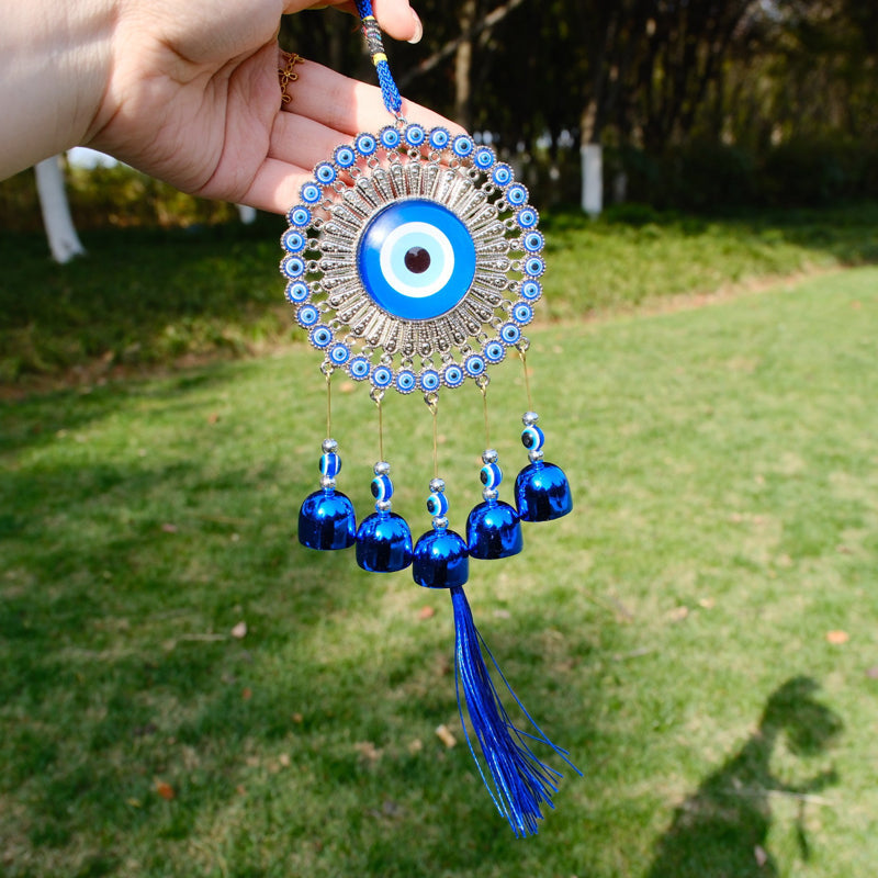 🧿 50% RABATT! ⚡ Nazar Amulett Vindspel – Skyddsymbol mot Onda Ögat, Dekorativ för Hemmet & Perfekt Present ✨