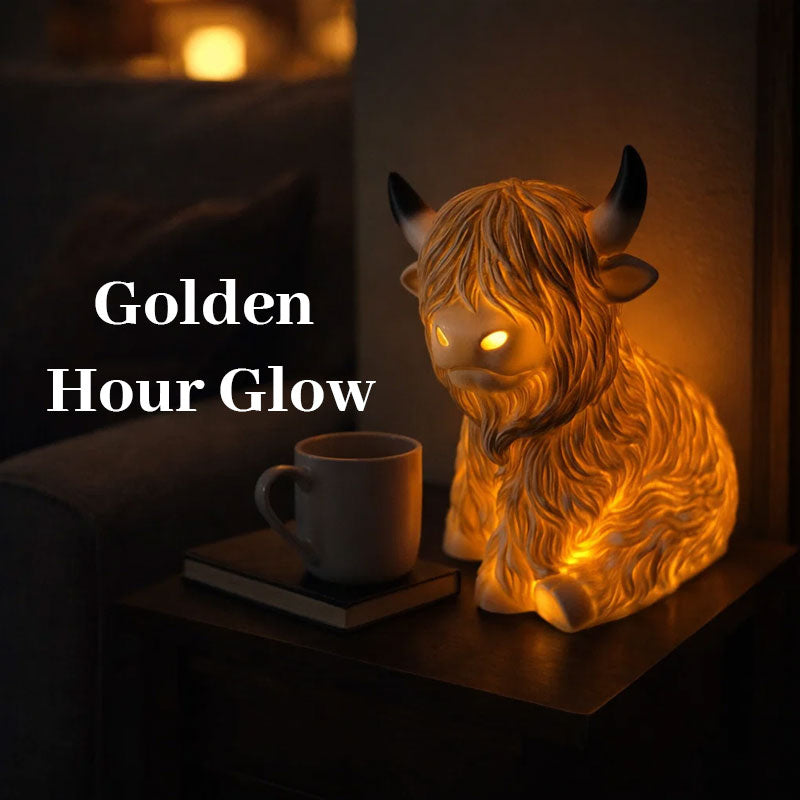 🐮Nyhet 50 % RABATT🔥Varm Highland Light: Lampa i form av en Highland-ko