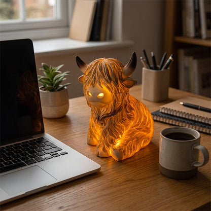 🐮Nyhet 50 % RABATT🔥Varm Highland Light: Lampa i form av en Highland-ko