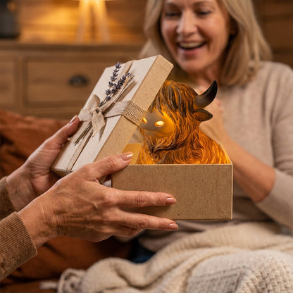 🐮Nyhet 50 % RABATT🔥Varm Highland Light: Lampa i form av en Highland-ko